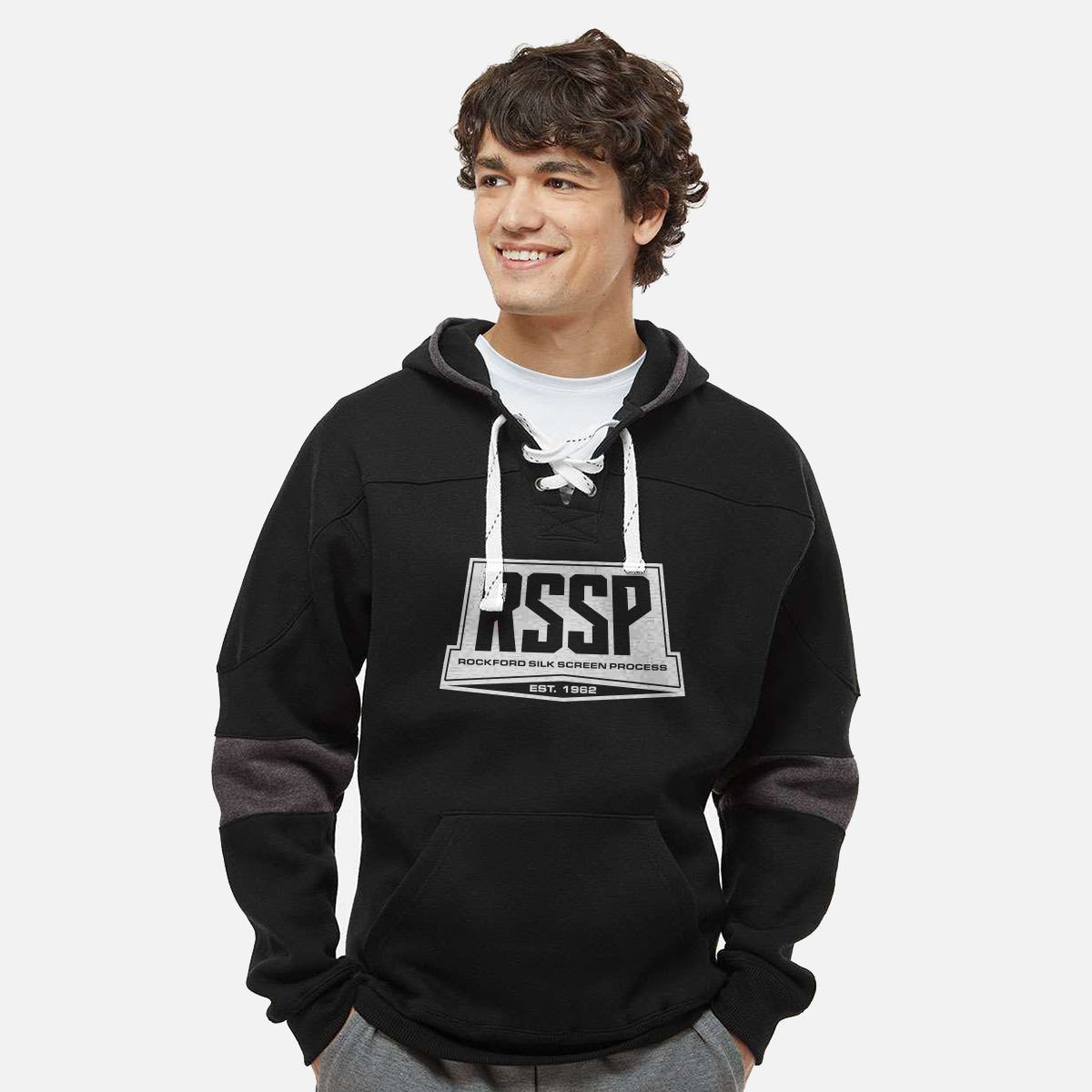 Sport Lace Colorblocked Fleece Hooded Sweatshirt